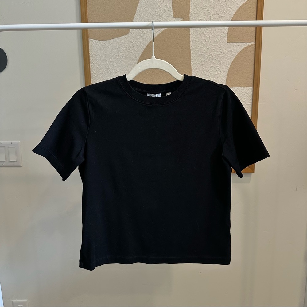 Aritzia Black Crewneck Tee